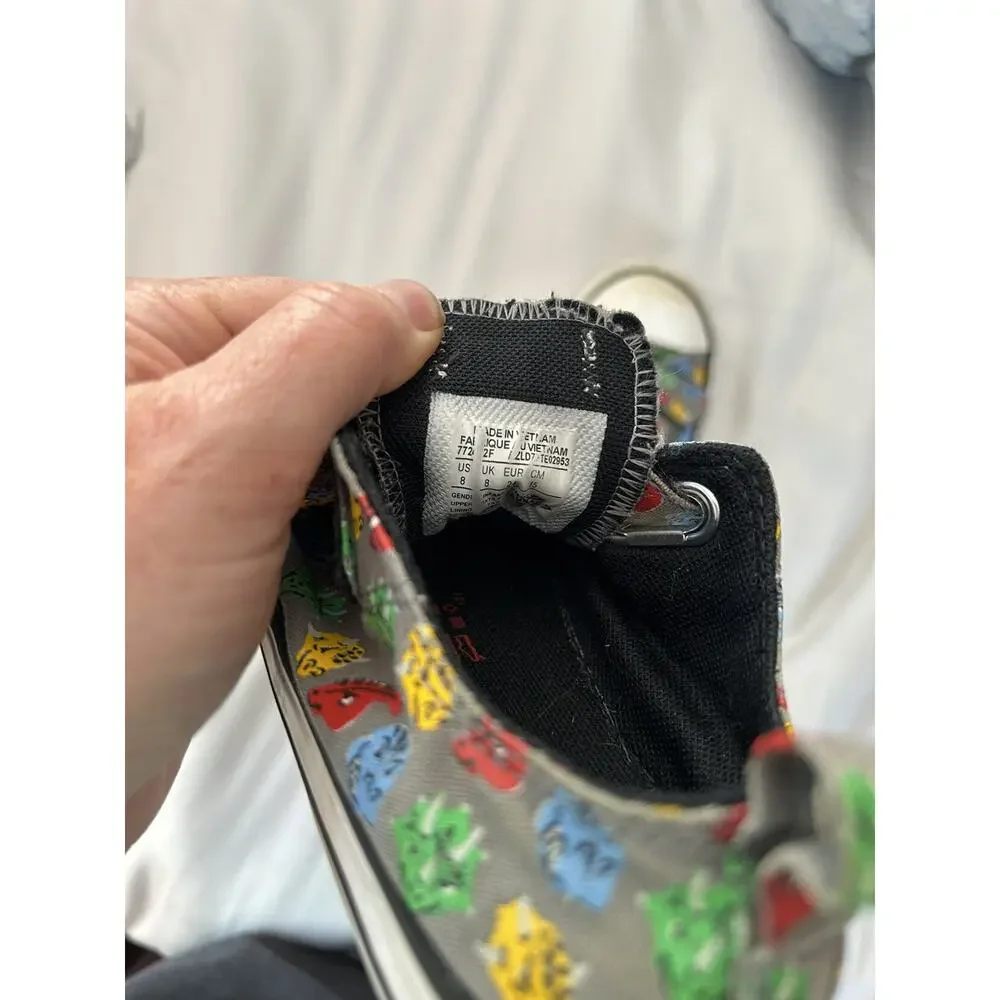 Converse Dinosaur Sneakers size 8